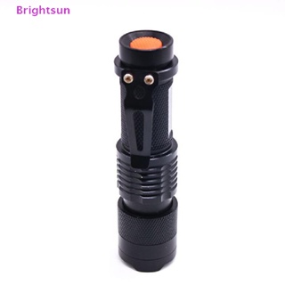 Brightsun Mini UV ไฟฉาย LED ไฟฉายอัลตราไวโอเลตโคมไฟยูวีซูมได้ 3 โหมดกลางแจ้งใหม่
