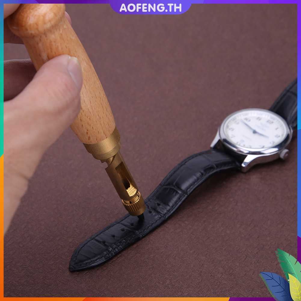 ภาพสินค้าชุดเครื่องมือเจาะรูเข็มขัดหนัง DIY 11 12 ชิ้น จากร้าน aofeng.th บน Shopee ภาพที่ 8