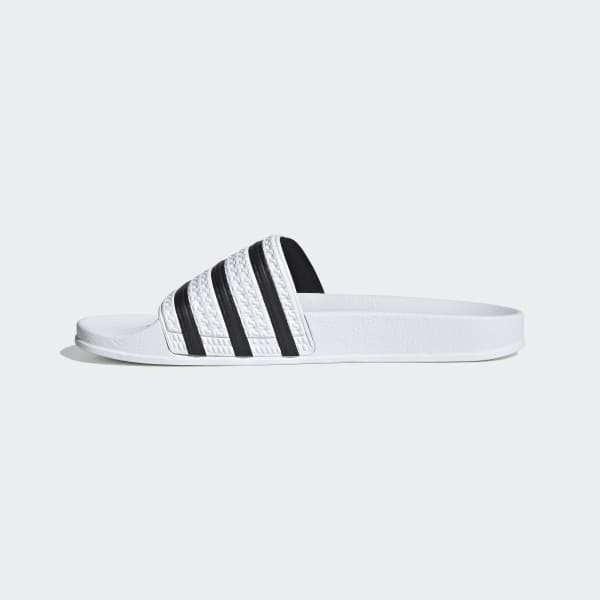 adidas-adilette-รองเท้าแตะ-ขาวคาดดำ