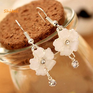 HOT_ ต่างหูแบบตะขอผู้หญิงหรูหรา Rhinestone EAR Dangle สำหรับงานแต่งงาน