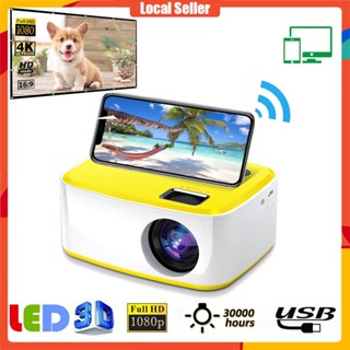 【สินค้าพร้อมส่ง】โปรเจคเตอร์มินิ Mini Projector 1080P HD แบบพกพา มินิโปรเจ็กเตอร์ เชื่อมต่อโทรศัพท์ได้ โปรแจ็คเตอร์  มินิโปรเจคเตอร์ ต่อกับมือถือได้