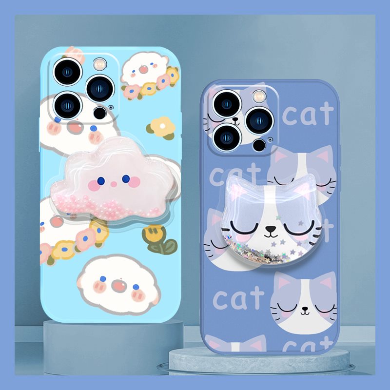 skin-friendly-feel-skin-feel-silicone-phone-case-for-iphone14-pro-phone-case-anti-fall-cartoon-quicksand