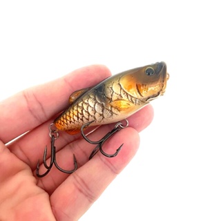 เหยื่อป๊อปไซส์เล็กสวยงาม ยี่ห้อ MIMIX รุ่น Sonic Popper 6.0 cm. 12.0 g. ใหม่มีกล่อง ตาเบ็ด Mustad