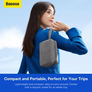สินค้า Baseus Portable Digital Storage Bag USB Gadgets Cable Organizer Bag Wires Charger Headphones Case Travel Accessories Organizer