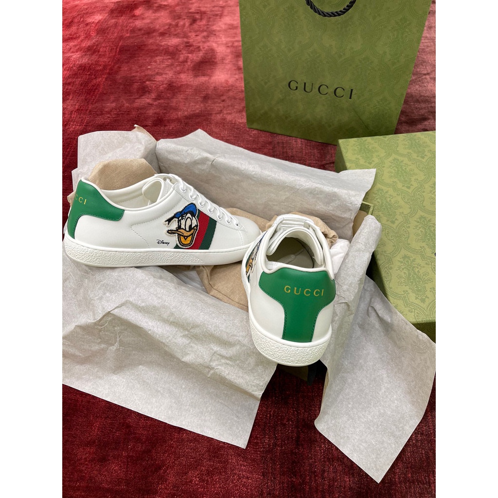 พรี-ราคา4400-gucci-ace-sneakers-หนังแท้-รองเท้ากีฬา35-40-39-45