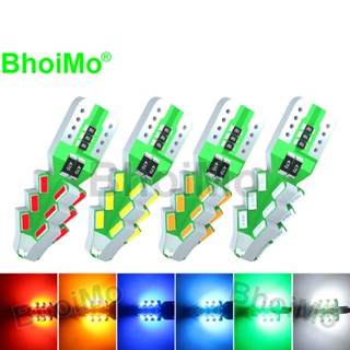 Bhoimo ไฟแสดงสถานะ led 24SMD T10 W5W 3014 194 168 DC12V สําหรับติดป้ายทะเบียนรถยนต์ รถจักรยานยนต์