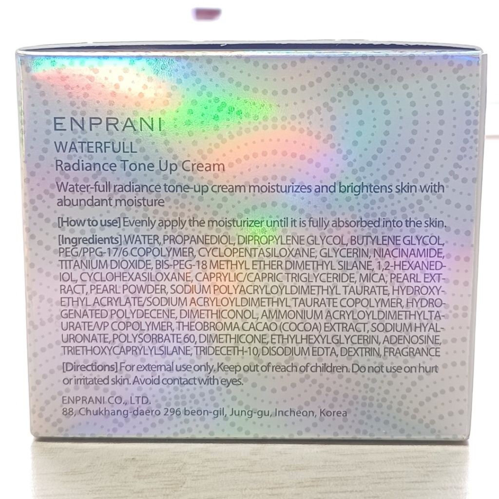 enprani-waterfull-radiance-tone-up-ครีมบํารุงผิวหน้า-50-มล-ไวท์เทนนิ่ง-ริ้วรอย-ส่งตรงจากเกาหลี