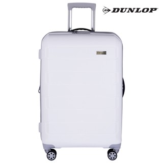 Dunlop Aspen Collection. 24" Medium Luggage. 100% PP, Secure Zippers, Expandable, 360 Double Wheels.