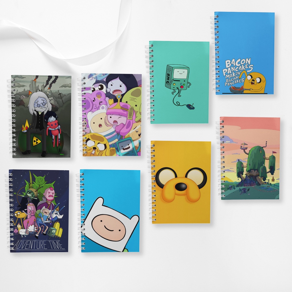สมุดโน๊ตเกลียวขนาดใหญ่ (10 ซม. X 14 ซม.) Adventure Time Edition / สมุด ...