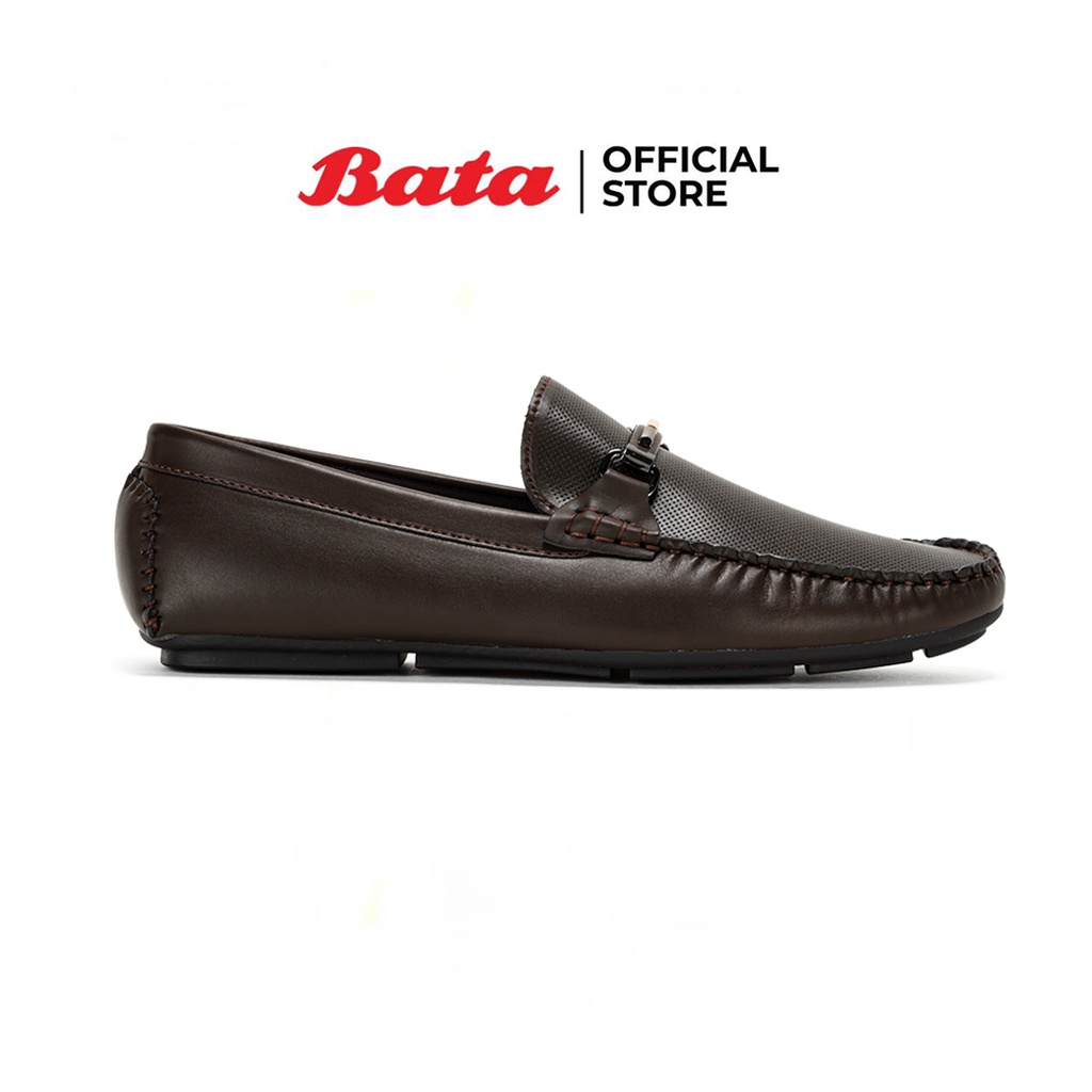 ภาพหน้าปกสินค้าBata บาจา รองเท้าคัทชู รองเท้าลอฟเฟอร์ Loafers รองเท้าลำลองชายแบบสวม หุ้มส้น รองเท้าหน้าร้อน สำหรับผู้ชาย รุ่น BOYCE สีน้ำตาล 8414101 จากร้าน bata_officialstore บน Shopee