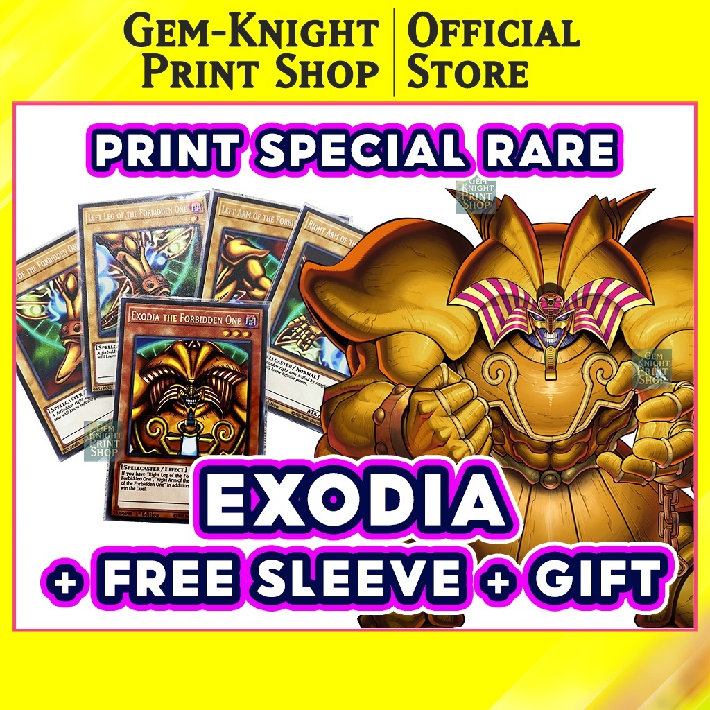 [ พิมพ ์ การ ์ ด ] Yugioh Deck Combo Exodia God Pack Super Rare