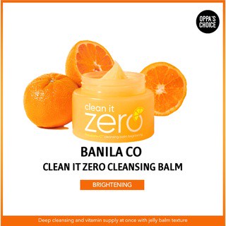 [แท้/พร้อมส่ง] BANILA CO CLEAN IT ZERO CLEANSING BALM (BRIGHTENING) 100ML