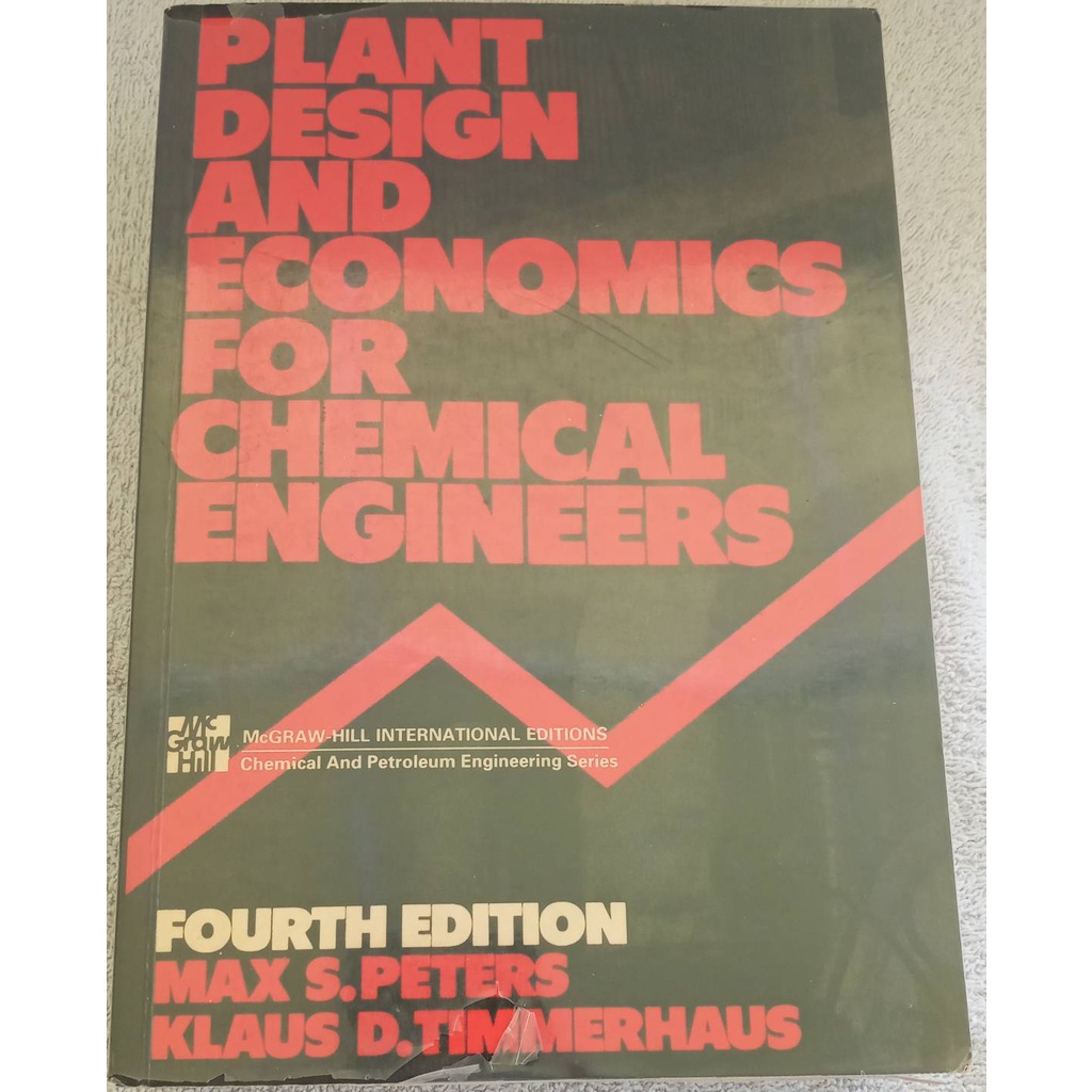 Plant Design and Economics for Chemical Engineers | Shopee Thailand