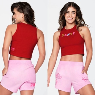 มาใหม่ เสื้อครอปท็อป ลาย Zumba Z1t0 0296 สําหรับออกกําลังกาย