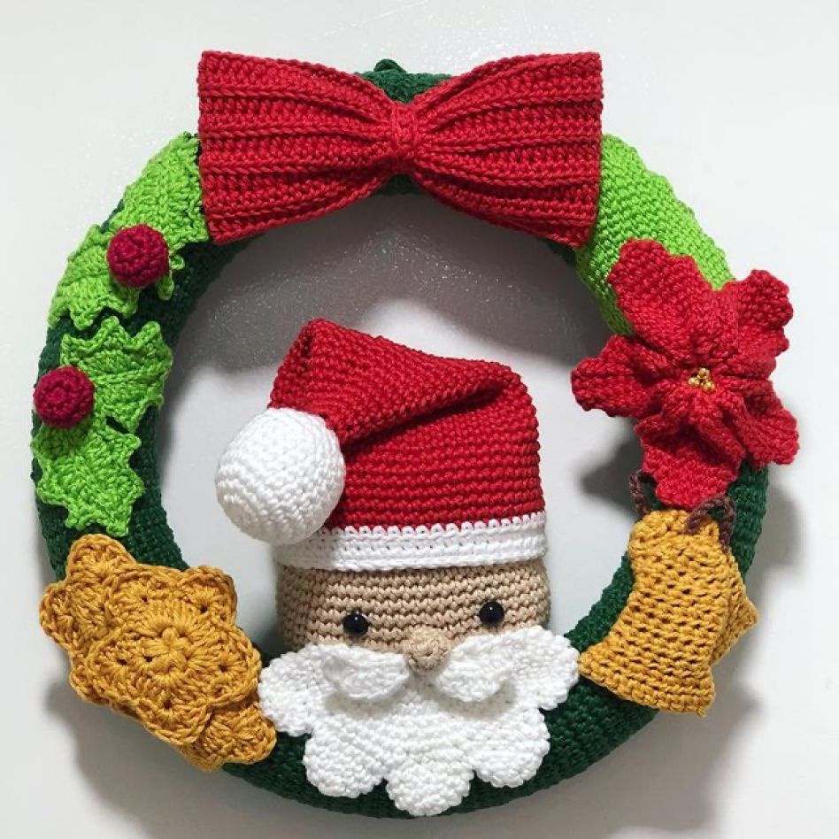 พวงมาลัยคริสต์มาส-christmas-wreath-size-25-cm