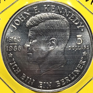 No.57054086 ปี1988 NIUE นีอูเอ 5 $ J.F. Kennedy เหรียญสะสม เหรียญต่างประเทศ เหรียญเก่า หายาก ราคาถูก