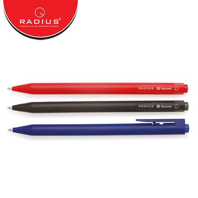 ปากกา-radius-ปากกาเจล-o-second-ลายเส้น-0-5-รุ่น-สีพื้น-push-button-color-1ด้าม-พร้อมส่ง