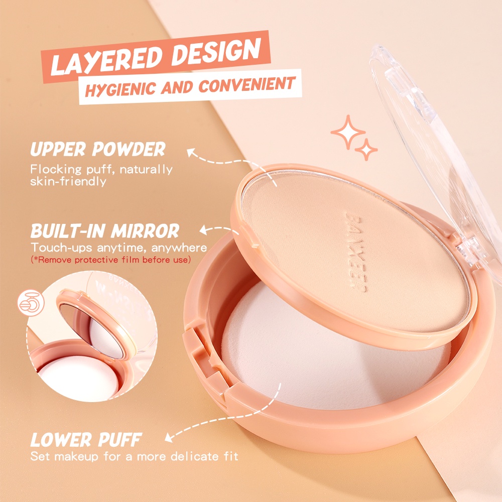 banxeer-pressed-compact-powder-แป้งอัดแข็ง-ควบคุมความมัน-กันน้ํา-แบบแห้งและเปียก-ใช้ได้สองแบบ-เครื่องสําอางสําหรับใบหน้า