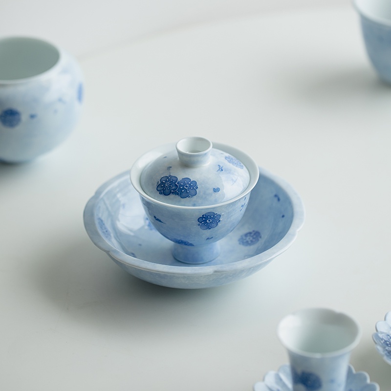 a012-ชุดถ้วยชาเซรามิค-ลายดอกซากุระ-สีฟ้า-uayun
