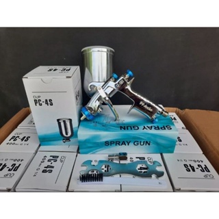 สินค้า W101 กาพ่นสี Spray gan w101 หัว 1.0/1.3/1.5/1.8mm. ถ้วยข้างอลูมิเนียม 400cc. ⚡️ส่งเร็วในไทย 1-3 วัน⚡️