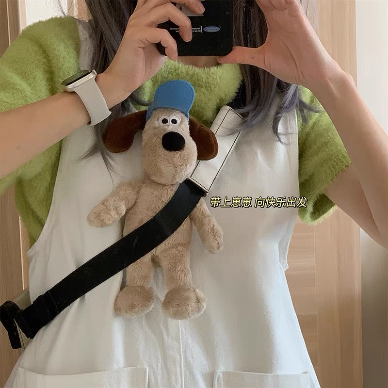 พร้อมส่ง-ตุ๊กตาน้องหมา-gromit-ตุ๊กตาน่ารัก-ขนาดปุ๊กปิ๊ก-พกพาง่าย-ส่งเป็นของขวัญให้เพื่อน-ให้แฟน-ใช้เป็นคู่น่ารัก