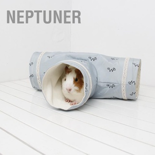 BNeptuner อุโมงค์ผ้าฝ้าย แบบนิ่ม ขนาดเล็ก 3 ทาง สําหรับสัตว์เลี้ยง หนูแฮมสเตอร์ กระต่ายแคระ จิ้งจก