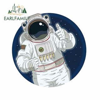 Earlfamily สติกเกอร์ ลายกราฟิกนักบินอวกาศ 13 ซม. x 13 ซม. สําหรับตกแต่งรถยนต์