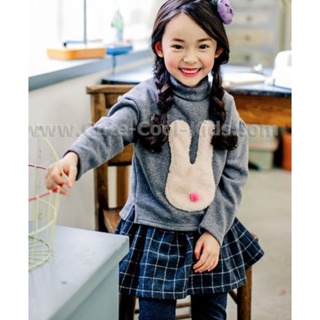 TLG-845 เสื้อแขนยาวเด็กผู้หญิง sweater ลายกระต่าย