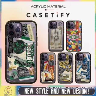 Casetify เคสโทรศัพท์มือถืออะคริลิคใส แบบแข็ง กันกระแทก สําหรับ iPhone14 13 12 11 Pro Max 14Plus