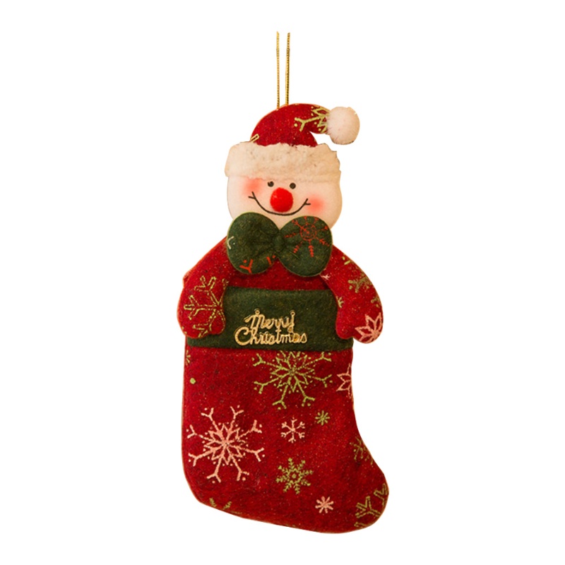 ถุงน่องคริสต์มาสเข้ม-พร้อมจี้การ์ตูนซานต้า-สโนว์แมน-หมี-กวางเอลก์-3d-สําหรับแขวนตกแต่งต้นคริสต์มาส-ถุงขนม-ถุงเท้า
