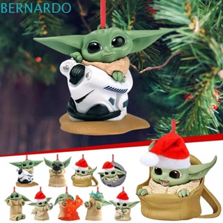 BERNARDO Christmas Tree Decorations Colored Excellent Exquisite Alien Birthday Gifts Kawaii Gift Adult Car Ornament Yoda Santa Claus Dolls Cartoon Pendant Keyring