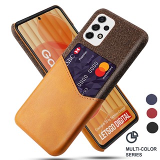 เคสโทรศัพท์หนัง แบบฝาพับ กันกระแทก พร้อมช่องใส่บัตร หรูหรา สําหรับ Samsung Galaxy A14 4G A04 4G A23E A53 5G A23 A33 A13 A03 A12 A32 A52