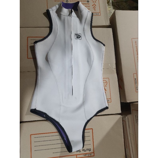 Wetsuit Truedive Super Elastic Sleeveless Bikini 2mm Shopee Thailand
