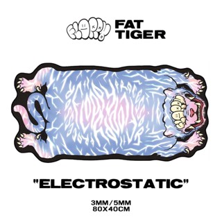 Floppy Fat Tiger Deskmat - ELECTROSTATIC - แผ่นรองเม้าส์ แผ่นปูโต๊ะ ขนาด 80x40