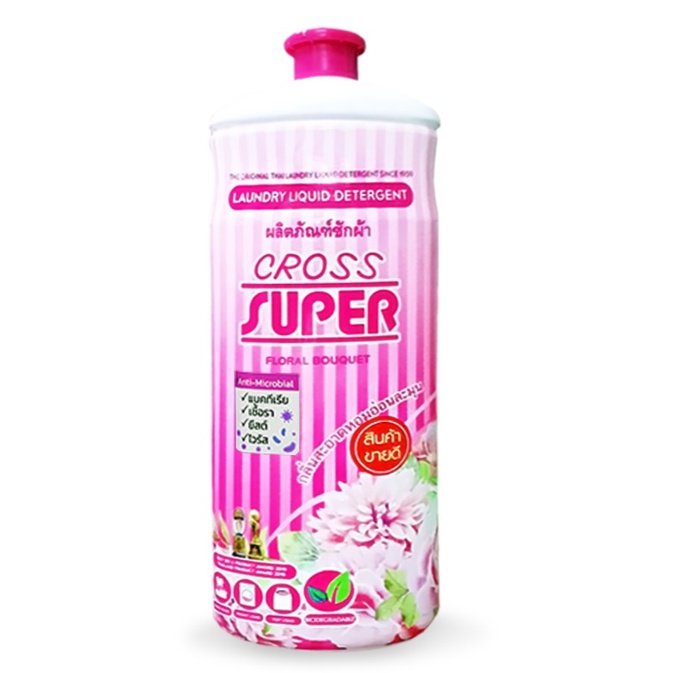 500-1000-ml-ผลิตภัณฑ์ซักผ้า-น้ำยาซักแห้ง-ครอสซุปเปอร์-cross-super-cross-super-laundry-liquid-detergent-1000cc