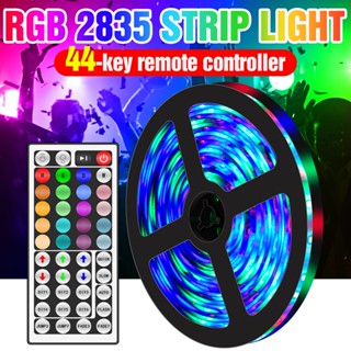 5M LED Strip SMD 2835 RGB Strip ไฟ DC12V นีออนไฟยืดหยุ่นตัดเทศกาลแสงห้องนอนปาร์ตี้ตกแต่งโคมไฟ