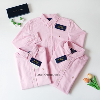พร้อมส่ง!! เสื้อ Polo Ralph Lauren รุ่น Cotton Oxford Shirt (Pink)
