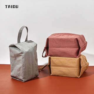 TAIDU เดินทางจบขนาดเล็กถุงพับถุงเท้ าชุดชั้นในถุงเก็บมือล้างน้ำ ขนาดใหญ่-คว ามจุแบบพกพา เครื่องสำอาง