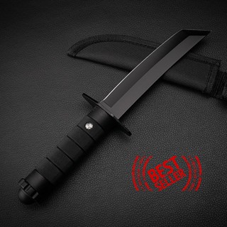 KNIFE X-305 มีดเดินป่าด้ามตรงอย่างดี มีดพกพา (11.5 นิ้ว) มีดแคมป์ปิ้ง ฟรีซองเก็บมีดอย่างดี พร้อมส่ง