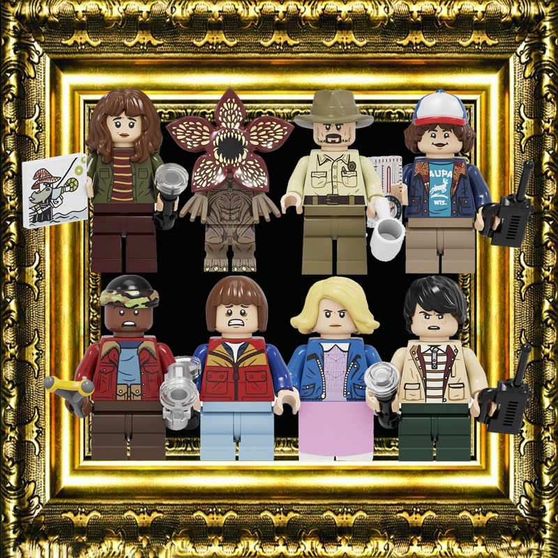 สิ่งแปลกหน้า-demogorgon-eleven-dustin-micke-building-blocks-ของเล่นสําหรับเด็ก-minifigures-ของขวัญวันเกิด