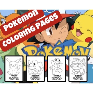 (ชุดที่10)ชุดระบายสี Pokémon150แผ่น