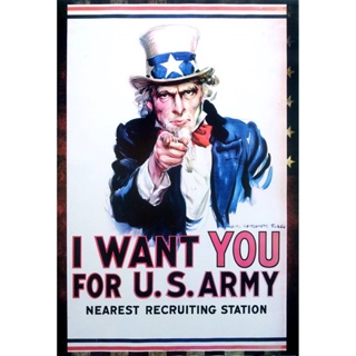 โปสเตอร์ รูปภาพ U.S. ARMY กองทัพสหรัฐ ทหาร Soldier ศิลปะ คลาสสิค สวยๆ โปสเตอร์ ติดผนัง poster