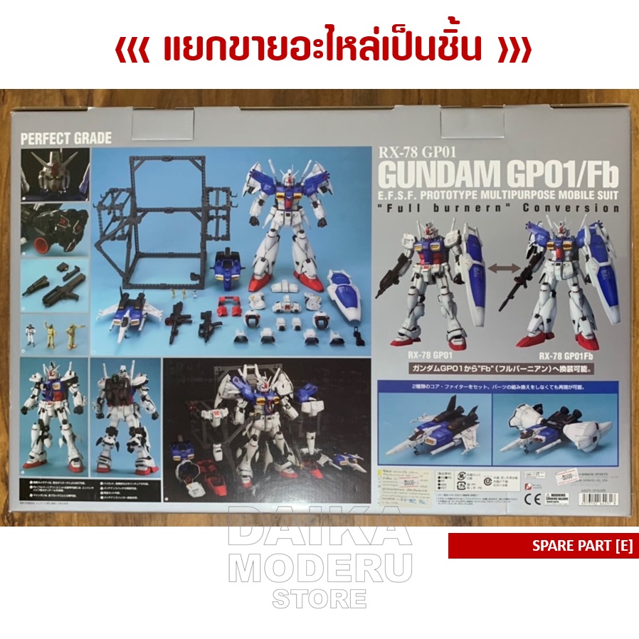 อะไหล่แผง-e-gundam-rx-78-gp01-fb-กันดั้ม-rx-78-gp01-fb-เพอร์เฟคเกรด