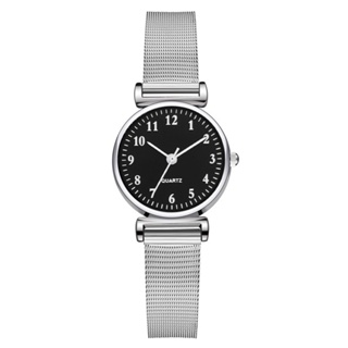 ภาพขนาดย่อของภาพหน้าปกสินค้านาฬิกาข้อมือควอตซ์แฟชั่น สายสเตนเลส สีเงิน สําหรับสตรี จากร้าน vansvar.th บน Shopee