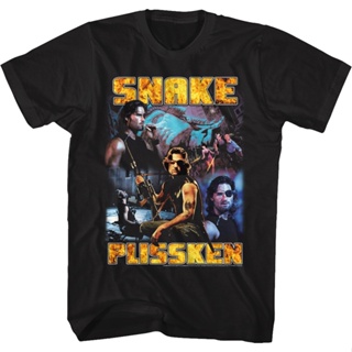Snake Plissken Collage Escape From New York T-Shirt เสื้อวินเทจผญ เสื้อทหาร เสื้อยืด เสื้อแฟชั่นผญ2022 อื่นๆ