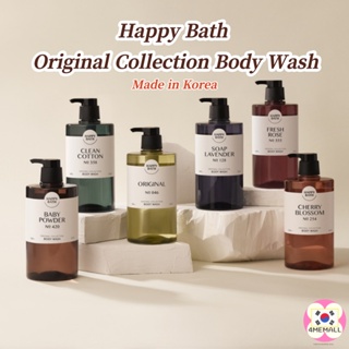Happy Bath Original Collection Subacidic Body Wash, Body Lotion, Made in Korea Moisturizing Body Care 300g, 500g, 910g