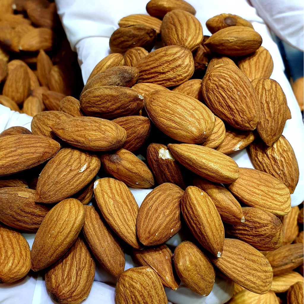 อัลมอนด์อบ-almond-ไม่เกลือ-ไม่เนย-ไม่สารเคมี