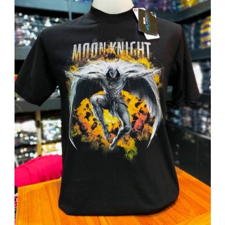 เสื้อยืด Marvel ลิขสิทธิ์แท้ ลายMoonknight สีดำ (MVX-347)