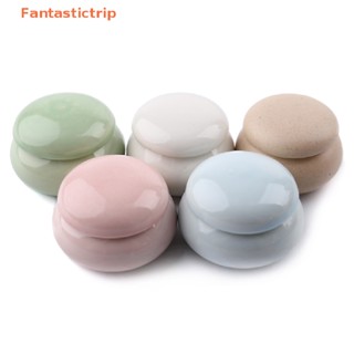 Fantastictrip 1 ชิ้นถ้วยเล็บเซรามิกพร้อมฝาปิดสําหรับล้างเล็บโถปากกาเพ้นท์เล็บแฟชั่น