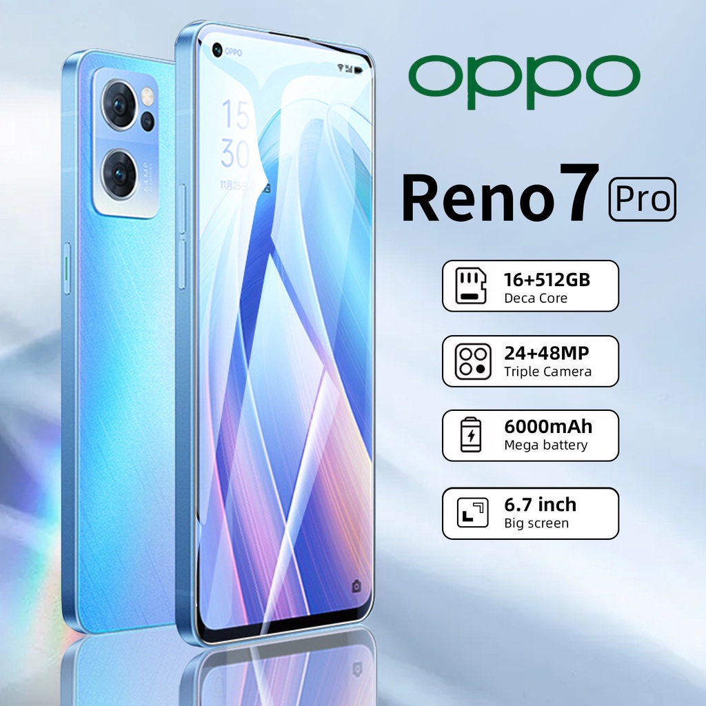 ราคาและรีวิวOPPO Reno7 Pro โทรศัพท์มือถือ ของแท้100% โทรศัพท์ 12+512GB ราคาถูกโทรศัพท์มือถือ มือถือ COD